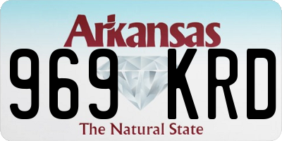 AR license plate 969KRD