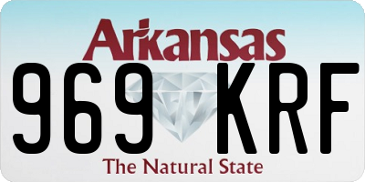 AR license plate 969KRF