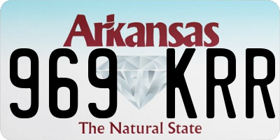 AR license plate 969KRR