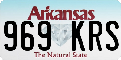 AR license plate 969KRS