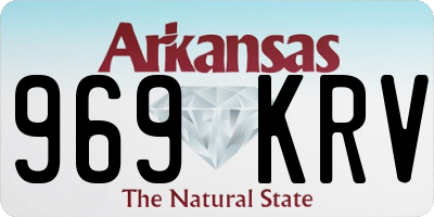 AR license plate 969KRV