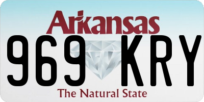 AR license plate 969KRY