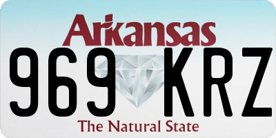 AR license plate 969KRZ