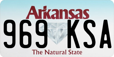 AR license plate 969KSA
