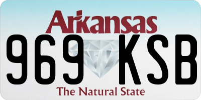 AR license plate 969KSB