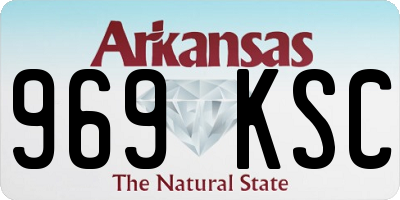 AR license plate 969KSC