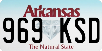 AR license plate 969KSD