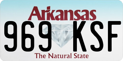 AR license plate 969KSF