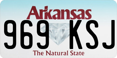 AR license plate 969KSJ