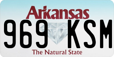 AR license plate 969KSM