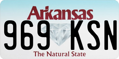 AR license plate 969KSN