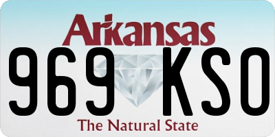 AR license plate 969KSO