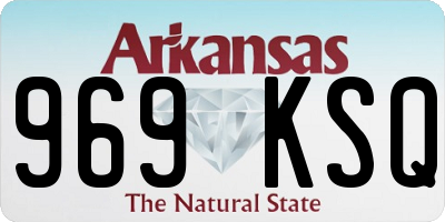 AR license plate 969KSQ