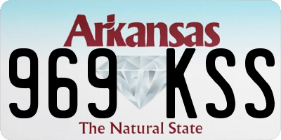 AR license plate 969KSS