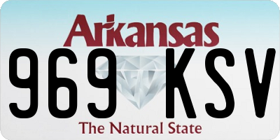 AR license plate 969KSV