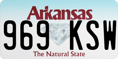 AR license plate 969KSW