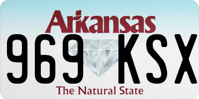 AR license plate 969KSX
