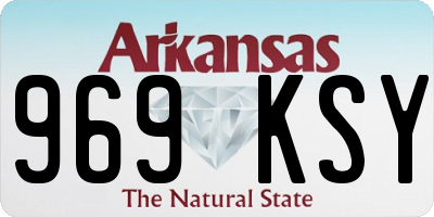AR license plate 969KSY