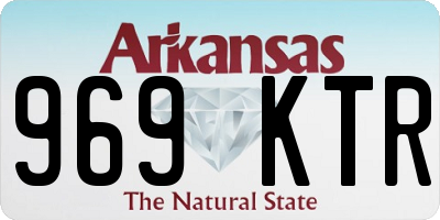 AR license plate 969KTR