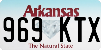 AR license plate 969KTX