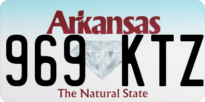 AR license plate 969KTZ