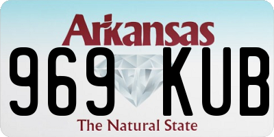 AR license plate 969KUB