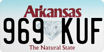 AR license plate 969KUF