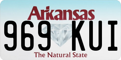 AR license plate 969KUI