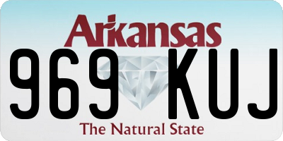 AR license plate 969KUJ