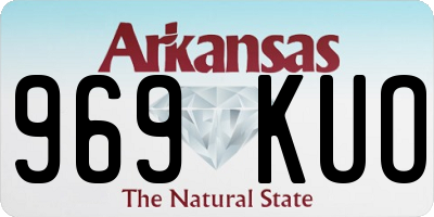 AR license plate 969KUO