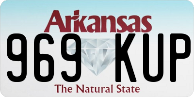 AR license plate 969KUP