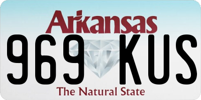 AR license plate 969KUS