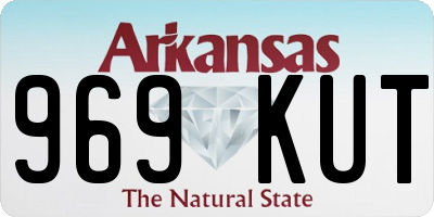 AR license plate 969KUT