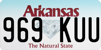 AR license plate 969KUU