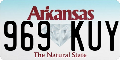 AR license plate 969KUY