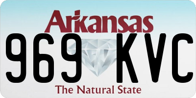 AR license plate 969KVC