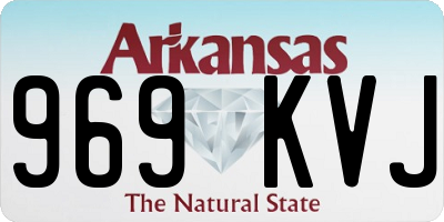 AR license plate 969KVJ