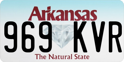 AR license plate 969KVR