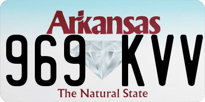 AR license plate 969KVV