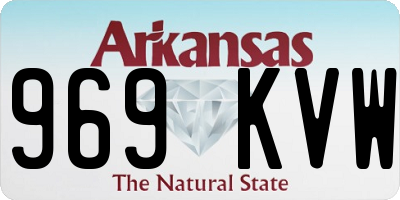 AR license plate 969KVW