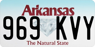 AR license plate 969KVY