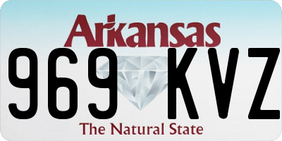 AR license plate 969KVZ