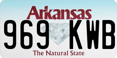 AR license plate 969KWB