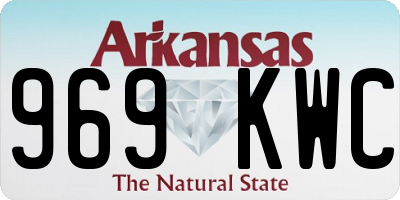 AR license plate 969KWC