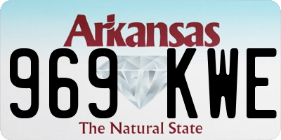 AR license plate 969KWE