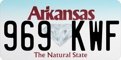AR license plate 969KWF