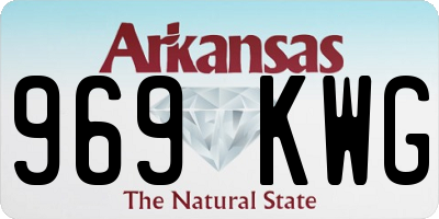 AR license plate 969KWG