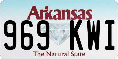 AR license plate 969KWI