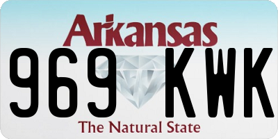 AR license plate 969KWK