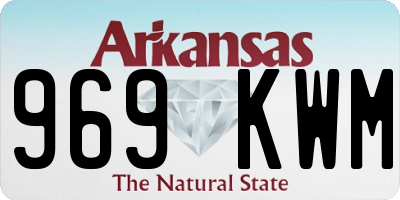 AR license plate 969KWM